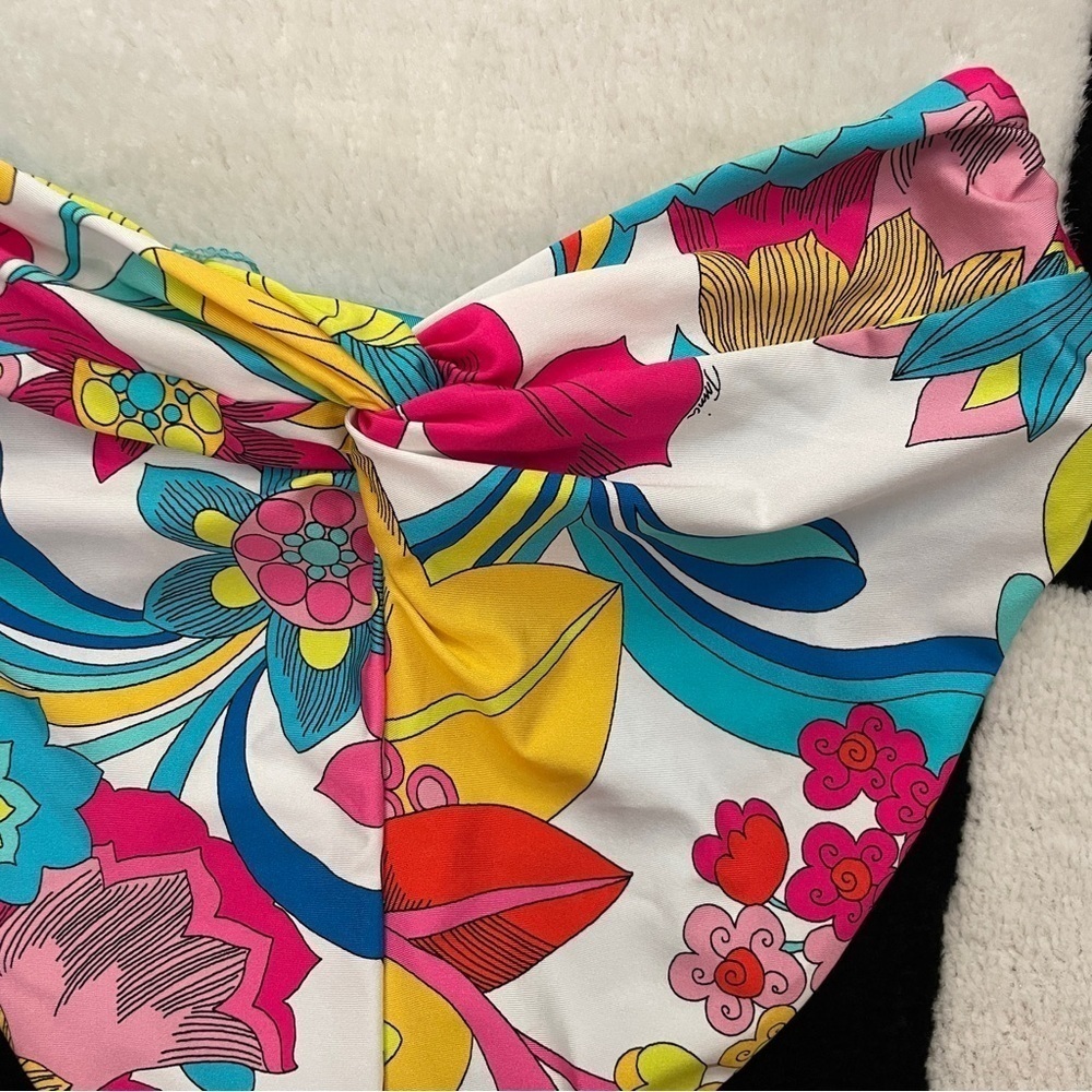 Trina Turk NWT Banded Twist Back High Waist Swim Bottom Size 2 - Picture 6 of 15
